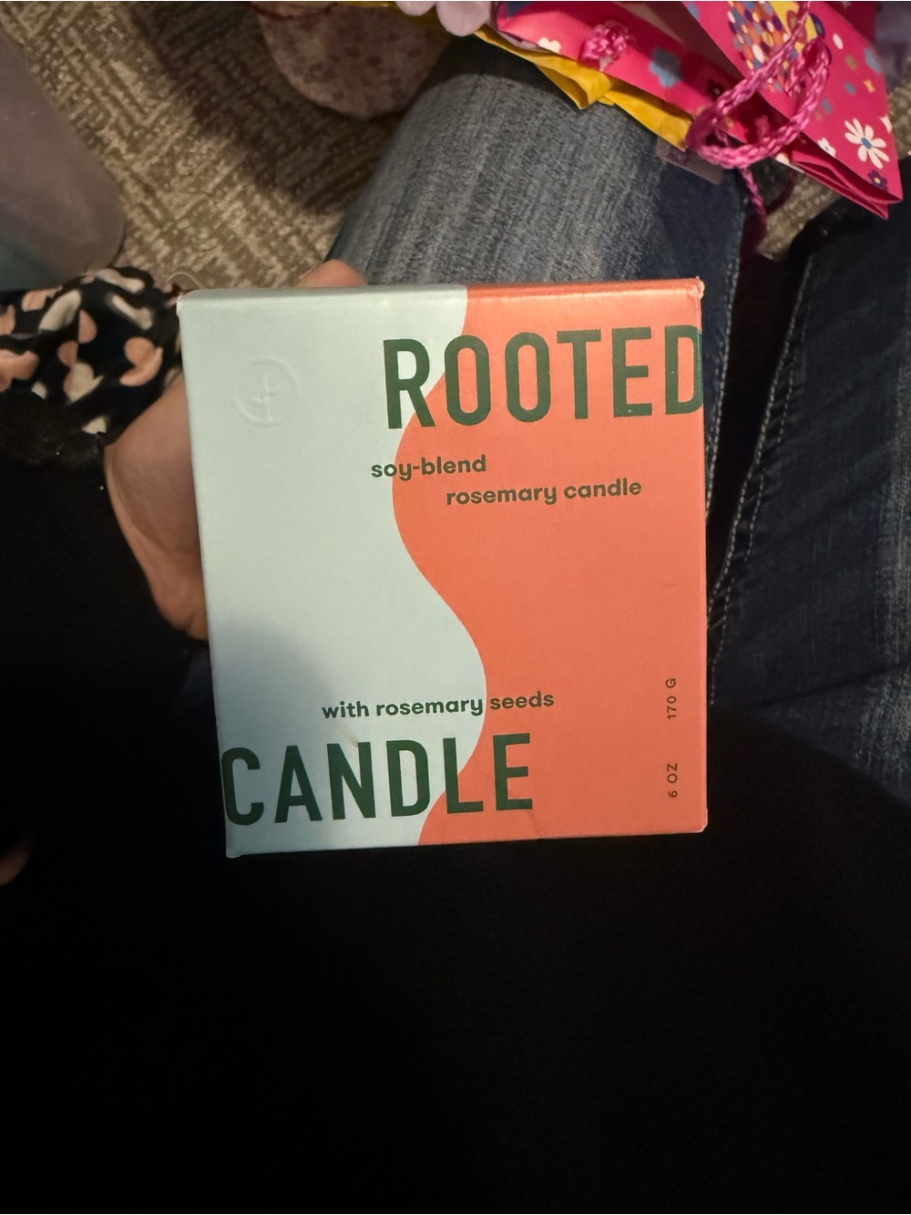 Rooted soy blend candle with rosemary